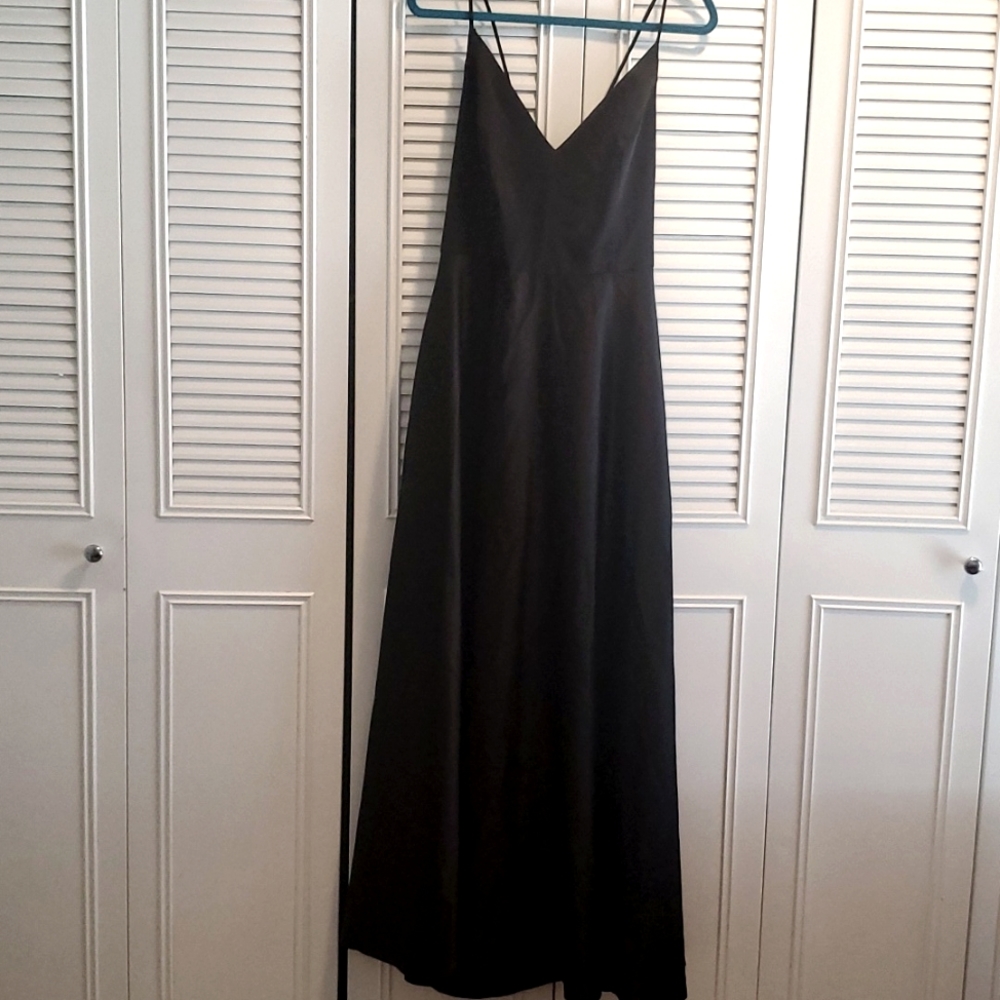 David's Bridal Elegant Black Wedding Dress